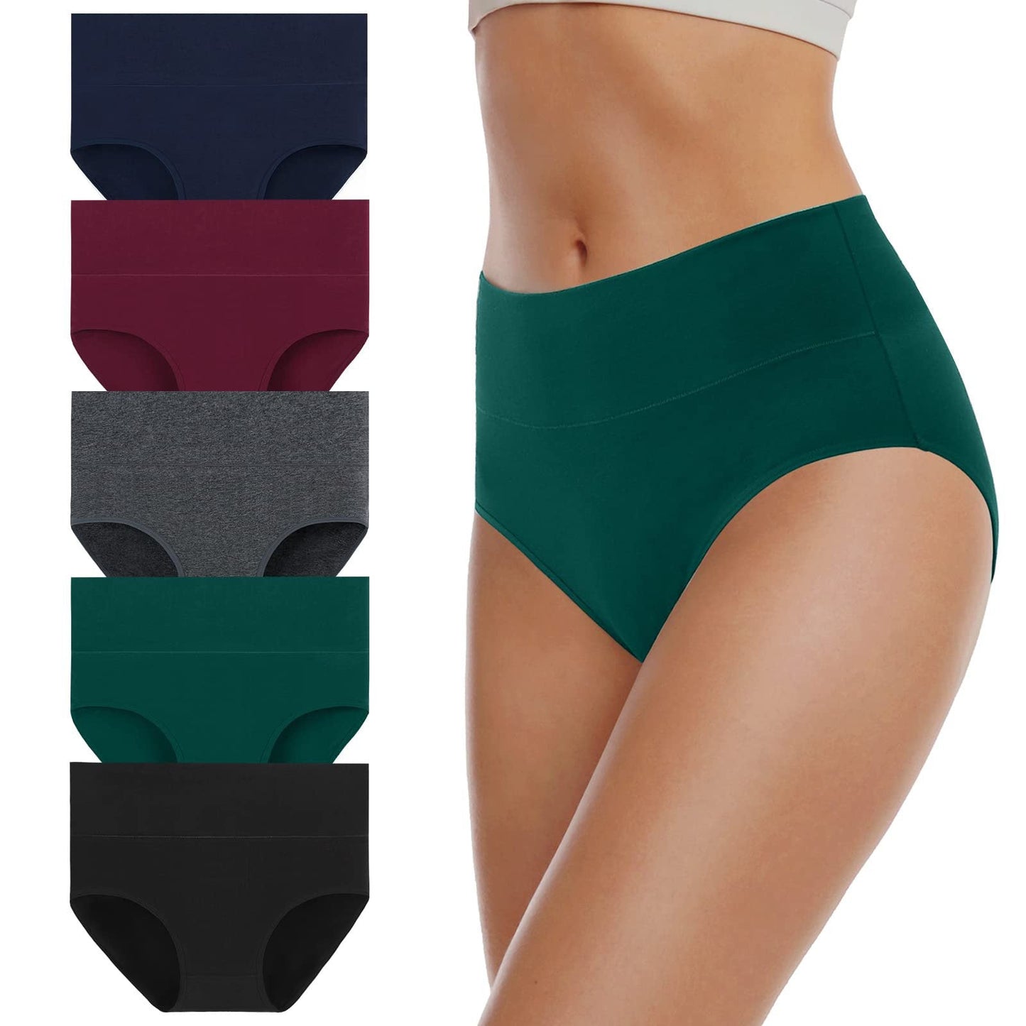 Women's High Waisted Cotton Underwear