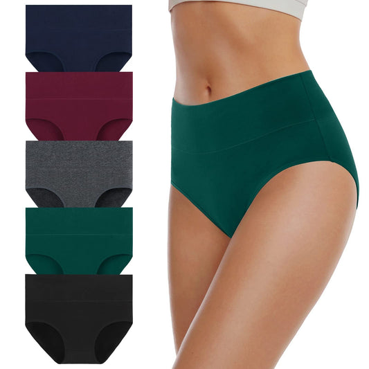 Women's High Waisted Cotton Underwear
