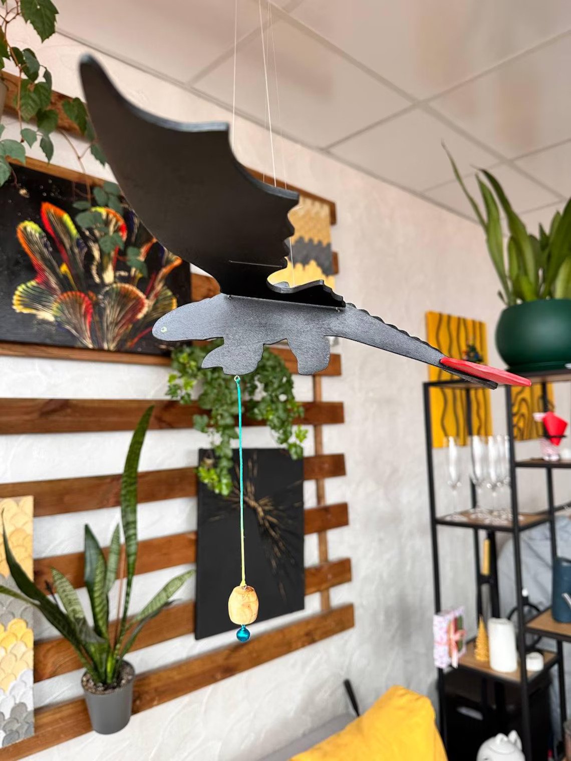 ✨Artisan Crafted Wooden Dragon Sculpture