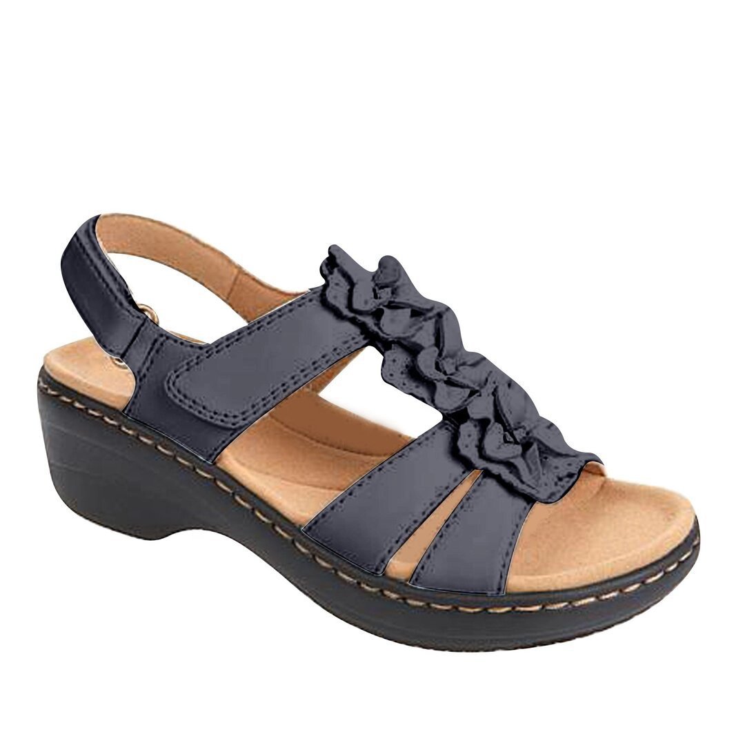 Summer Flower Platform Sandals