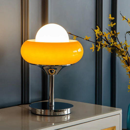 Egg Tart Glass Table Lamp