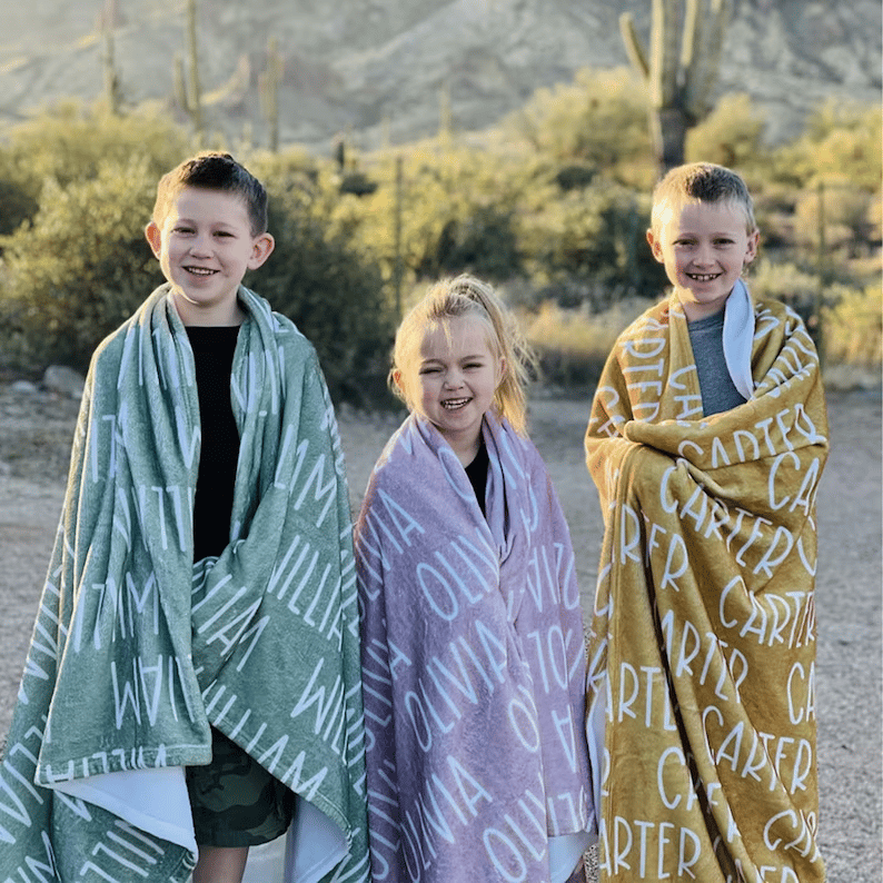 Personalized Super Soft Name Family Blanket