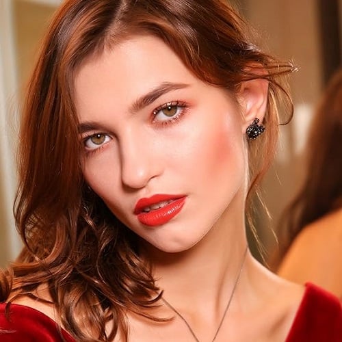 Silver Stylish Black Swan Earrings