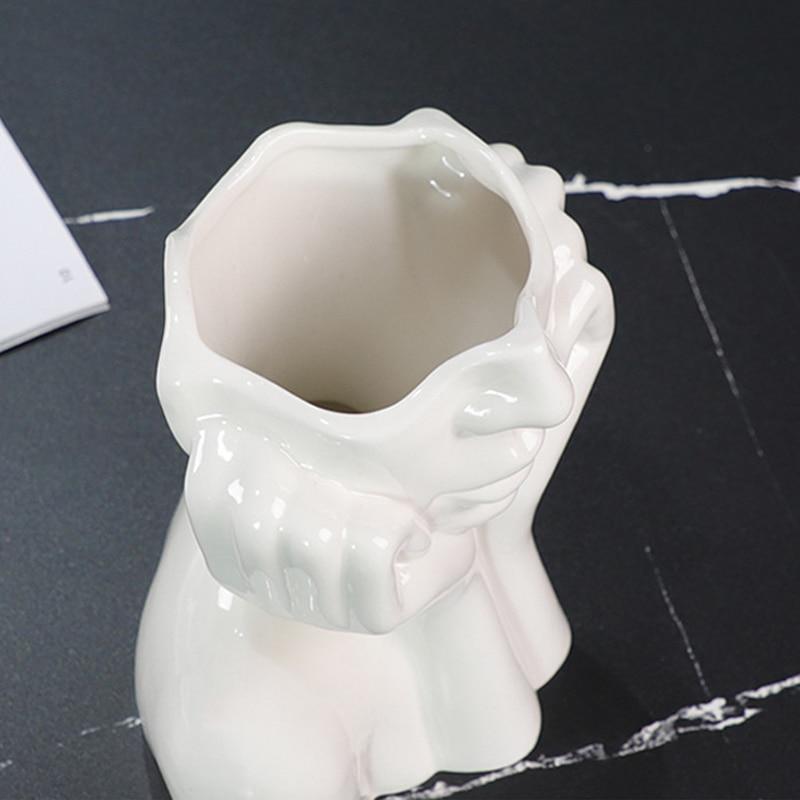 Abstract Lady Face Flower Vase