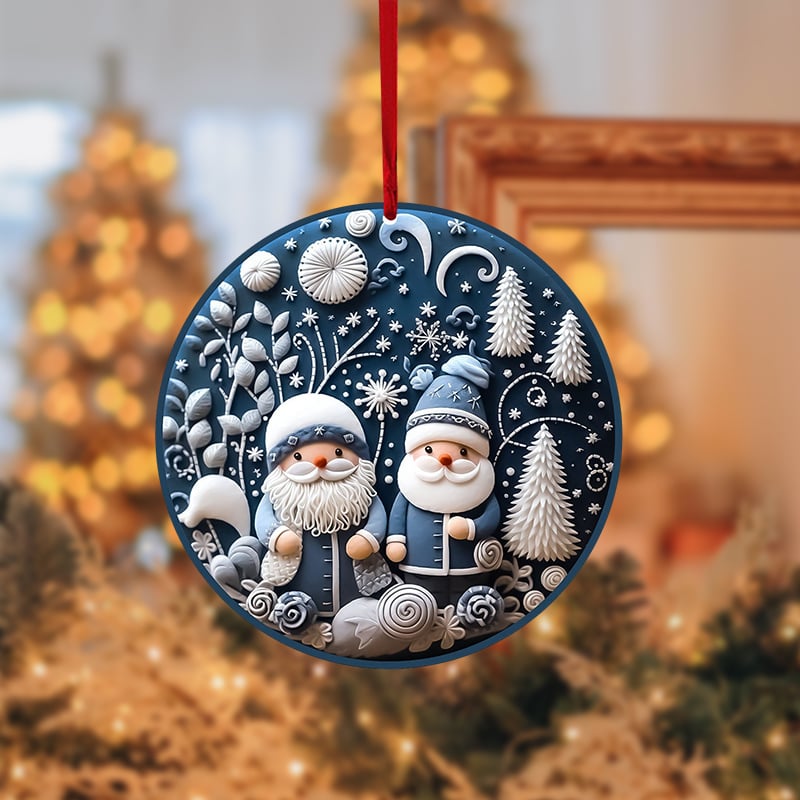 Beautiful Blue Christmas Ornaments