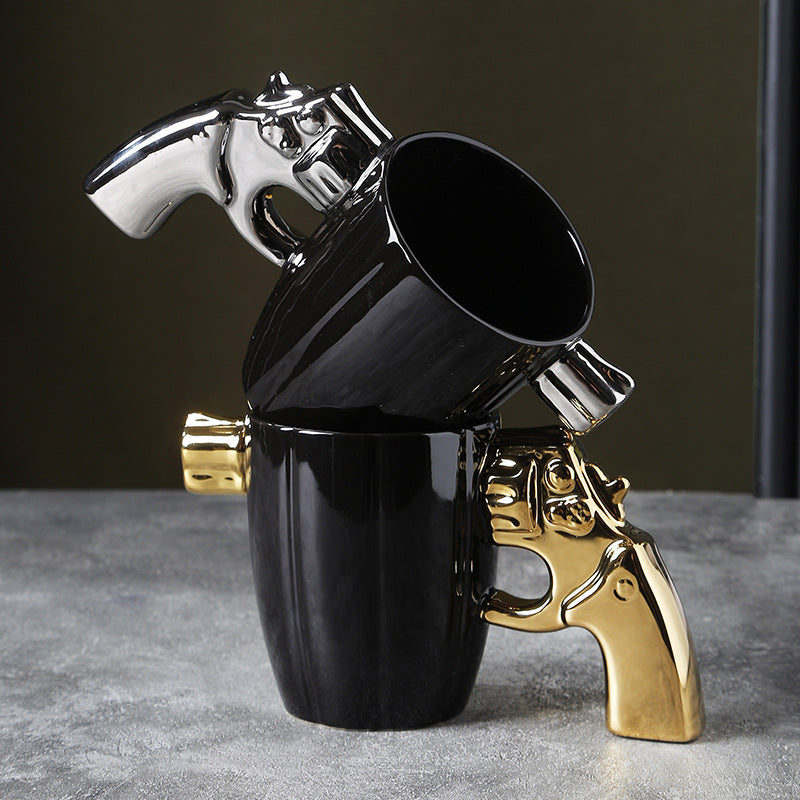 🔥Creative Novelty Coffee Mug with Revolver Handle