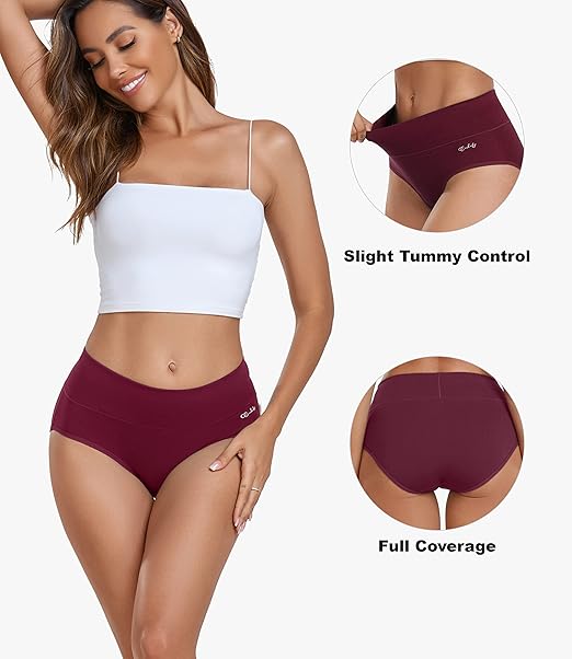 Women's High Waisted Cotton Underwear