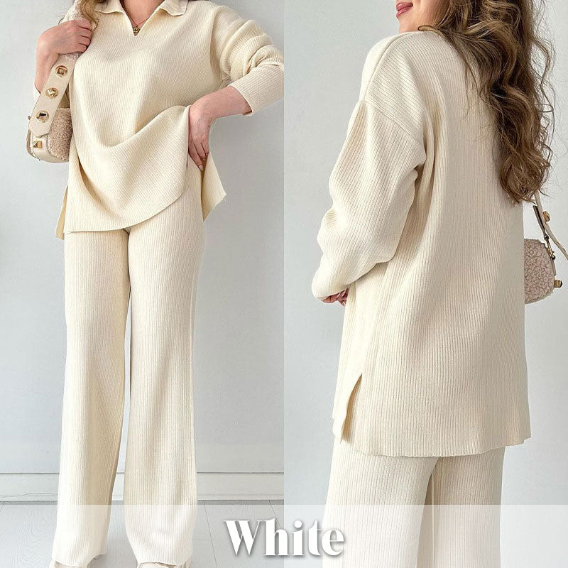 🎁V-Neck Casual Slit Knitted Two-Piece Set🎁