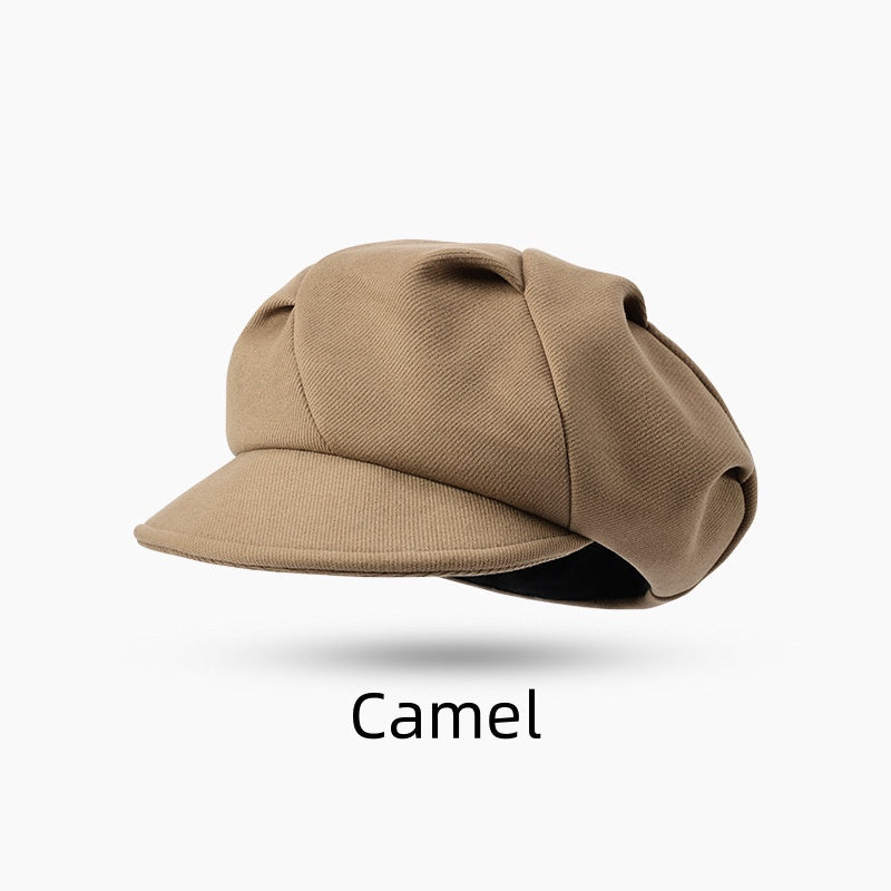 Women's Warm Octagonal Hat with Ear Protection