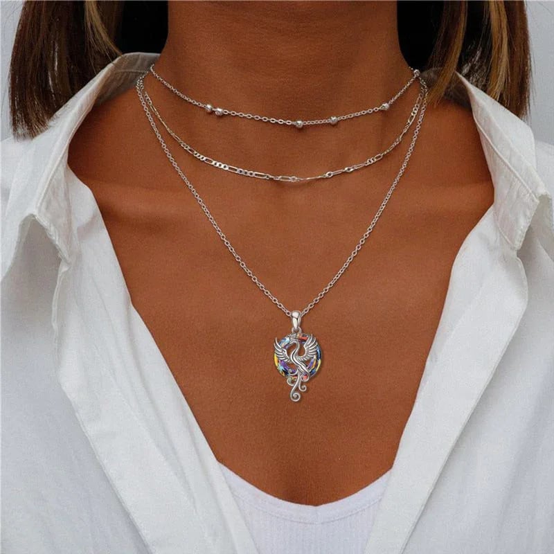 🔥S925 Nirvana Rebirth Perfect Bloom Phoenix Necklace🎁