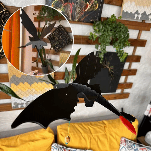 ✨Artisan Crafted Wooden Dragon Sculpture