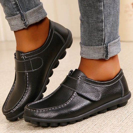 Leather Flat Non-slip  Nurse Shoes