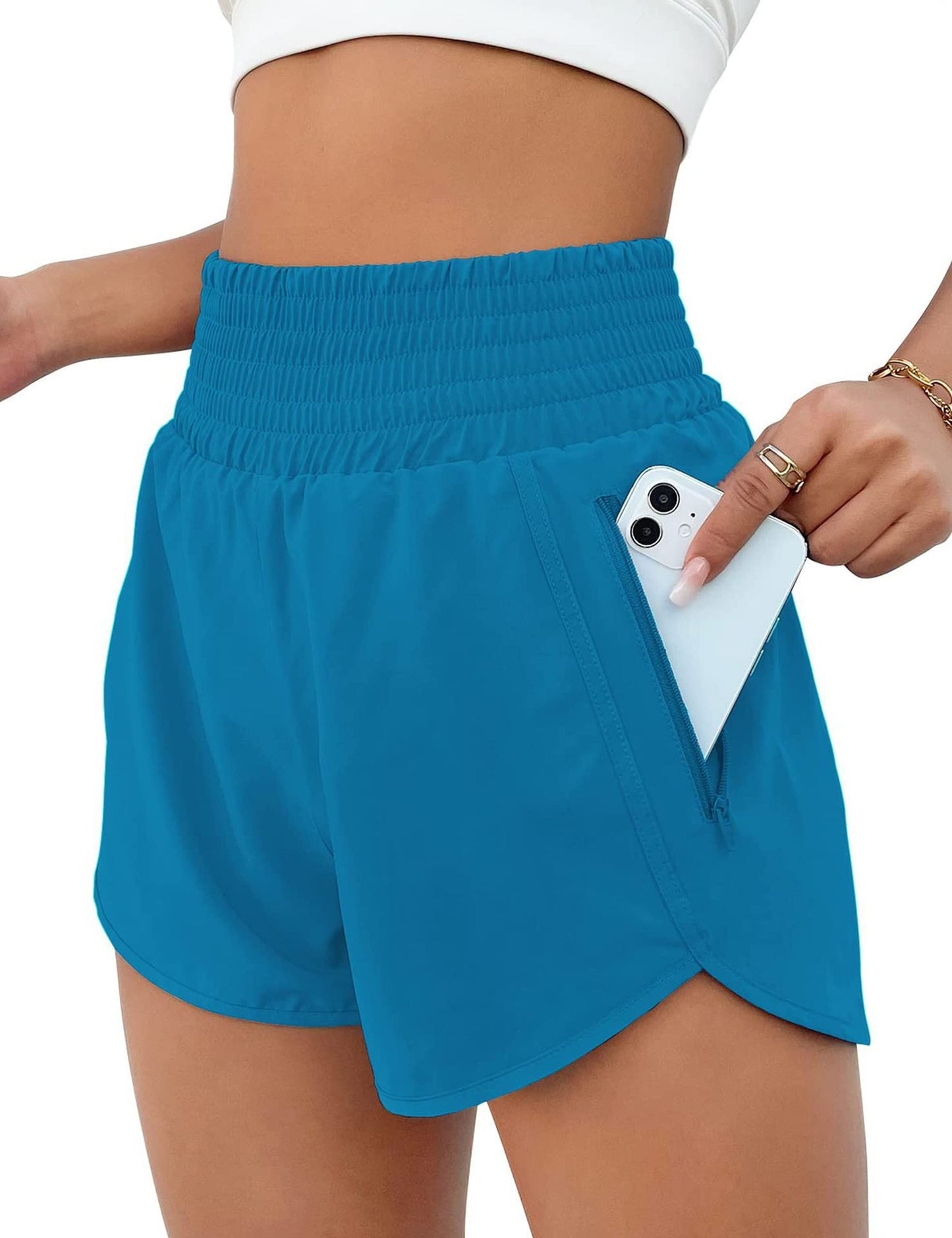 Women's Athletic Shorts High Waisted Running Shorts
