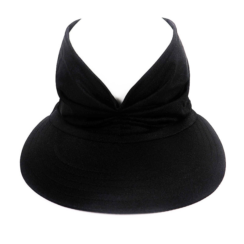 Women Outdoor Hollow Top Summer Sun Visor Hat