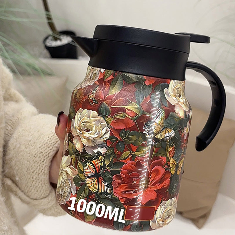 🔥1000ml Vacuum Insulated Teapot with Strainer