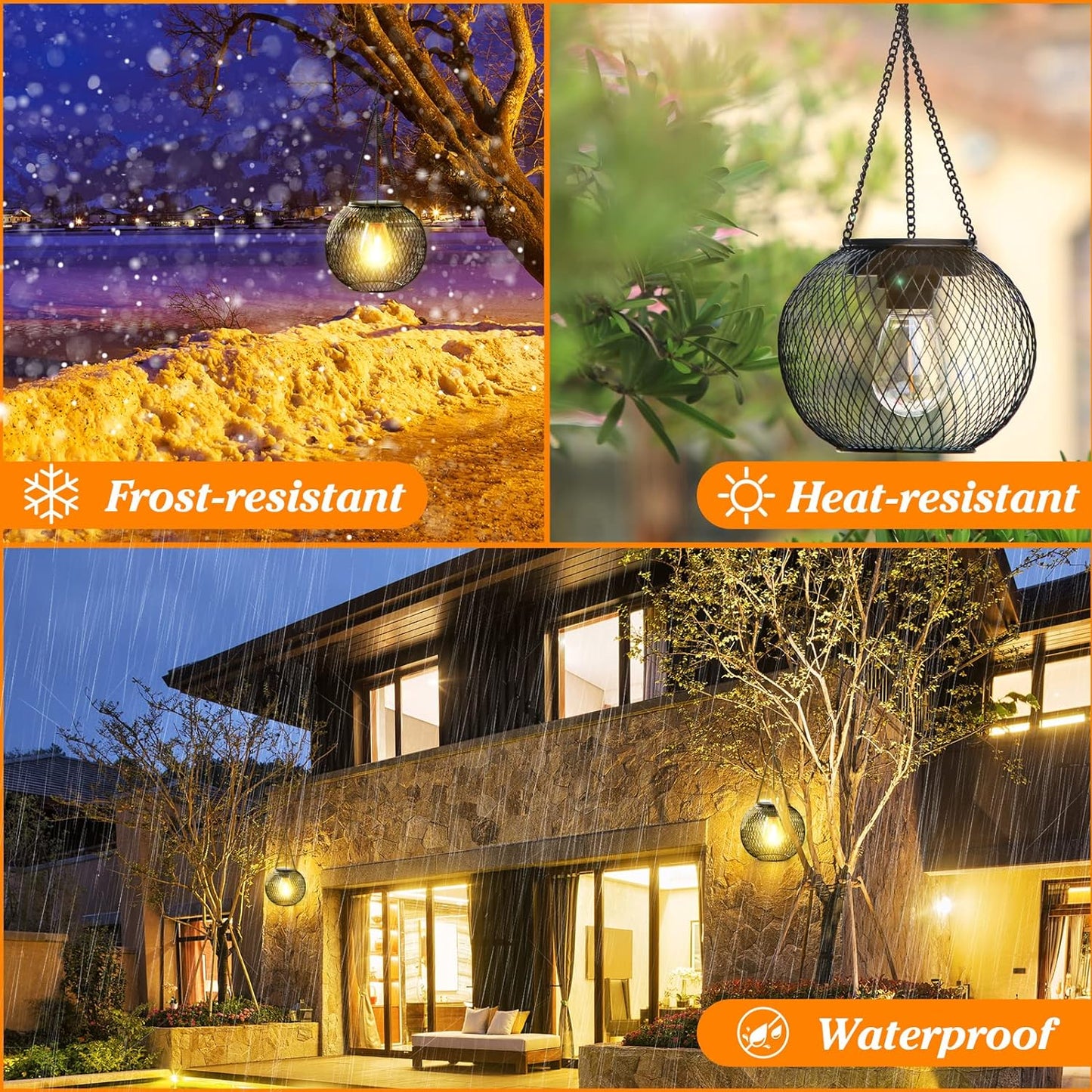 Outdoor Garden Metal Hanging Lights