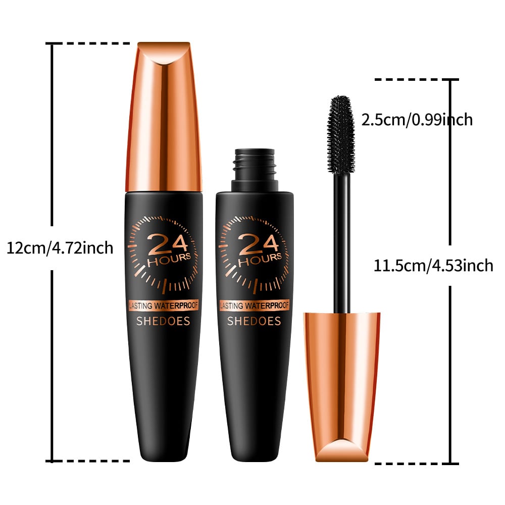 💗4D Waterproof Silk Fiber Thick Lengthening Mascara