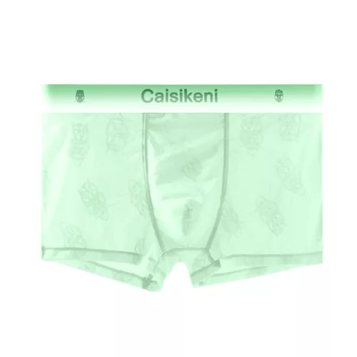 Men's Owl Print Ice Silk Boxer