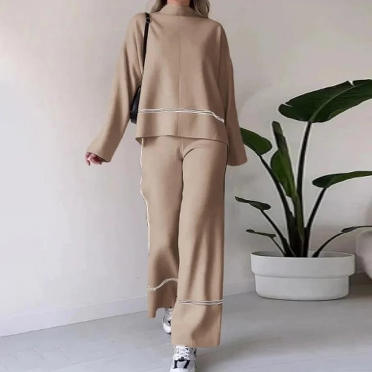Two-pieces Casual Top Loose Trousers Pants Sets