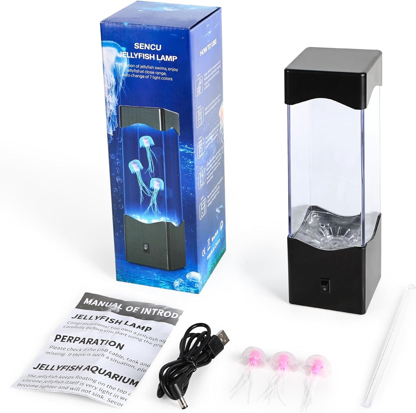 🔥✨-Multicolor Jellyfish Lava Lamp