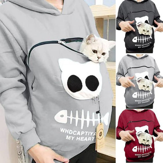 🔥 Cat Lovers Hoodie Cuddle Pouch