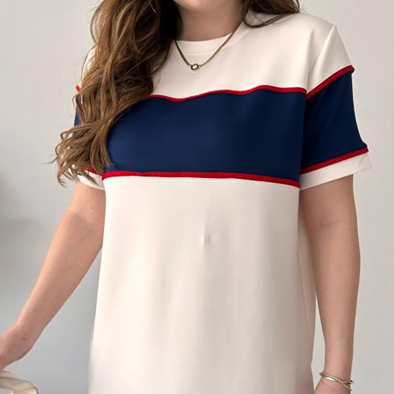 Women's Two-Piece Color-Block Casual Tracksuit