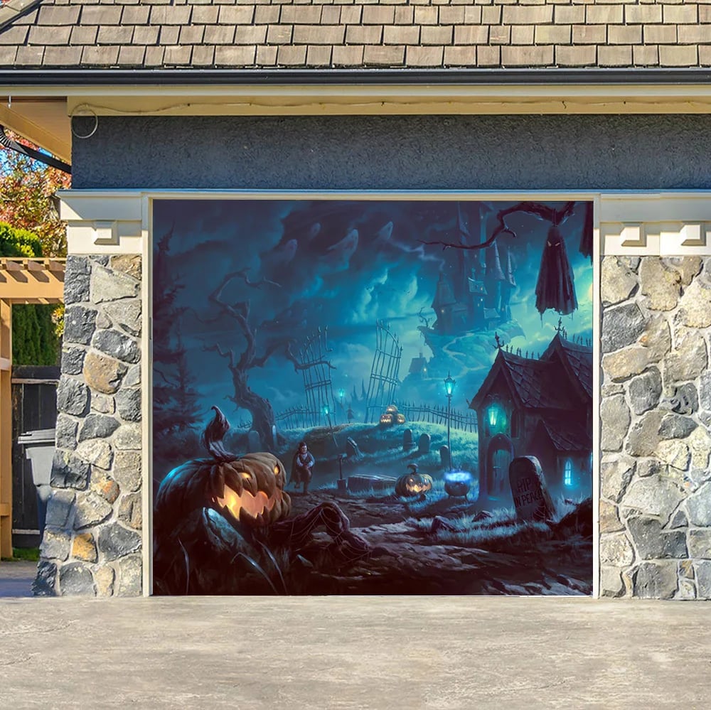 Halloween  Garage Door Decoration