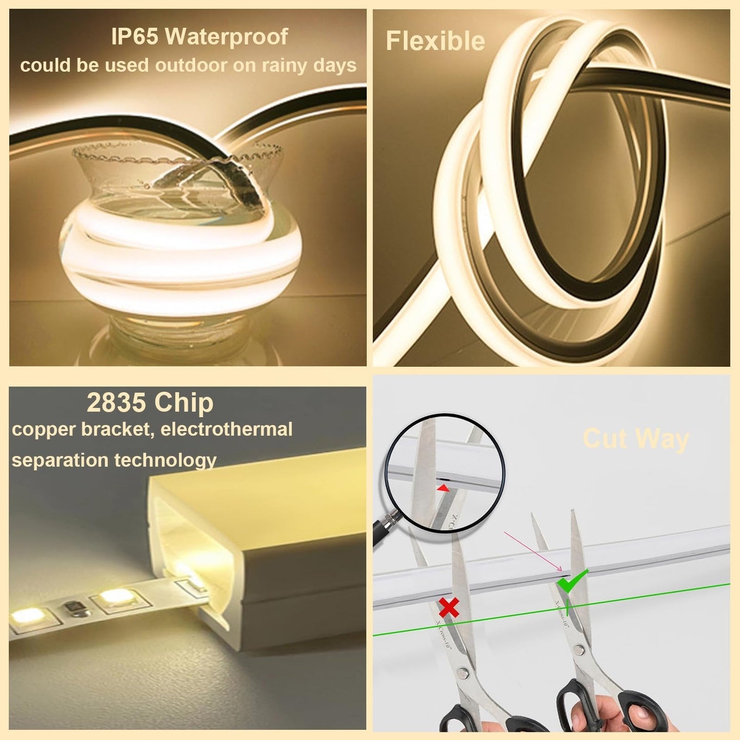 Self -stick ultra -bright COB Led Strip