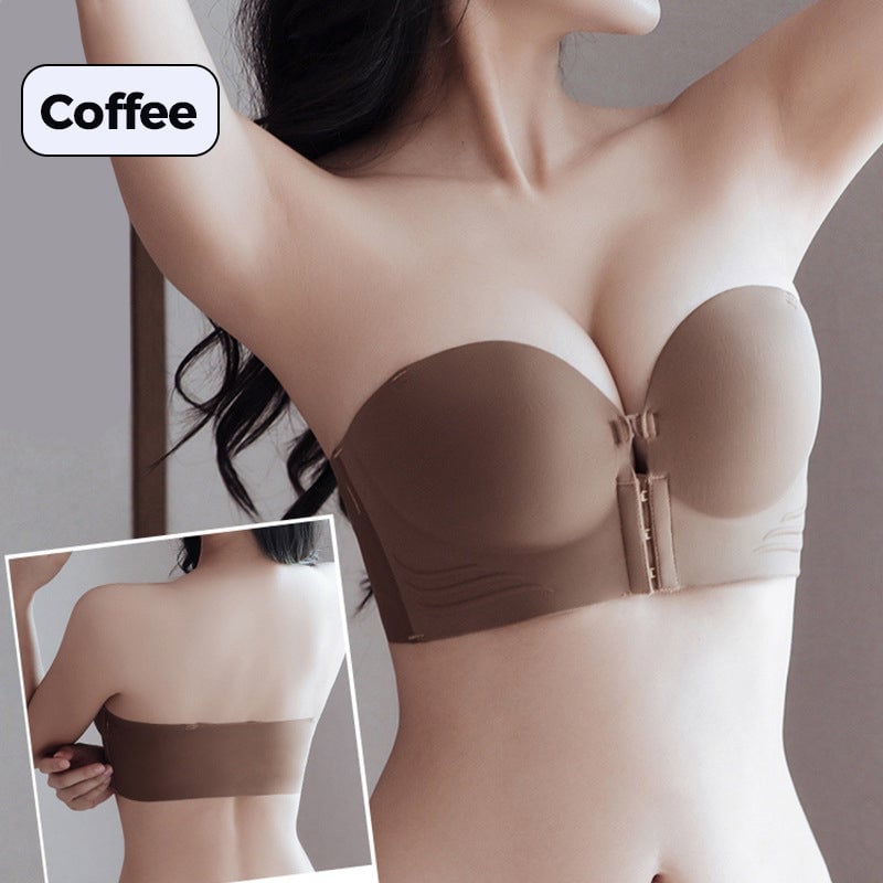 Buy 1 and get 1 for free -Strapless bra with non -slip front closure👙