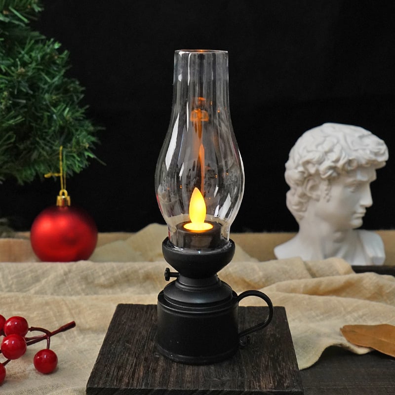 ✨LED Vintage Kerosene Lamp Electronic Swing Candle