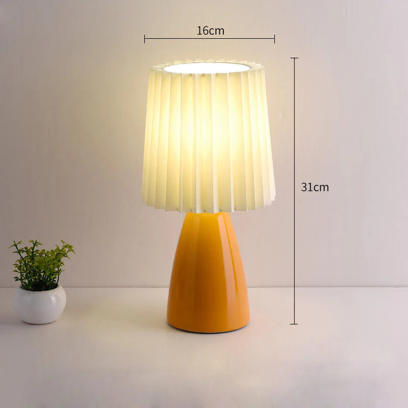 Ceramic Pleated Table Lamp