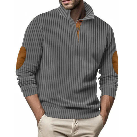 Men's jacquard striped sweatshirt