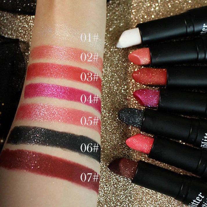 🎁🎁 Matte Long Lasting Lipstick With Fine Glitter✨✨✨