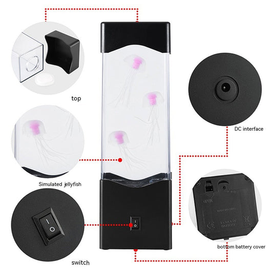 🔥✨-Multicolor Jellyfish Lava Lamp