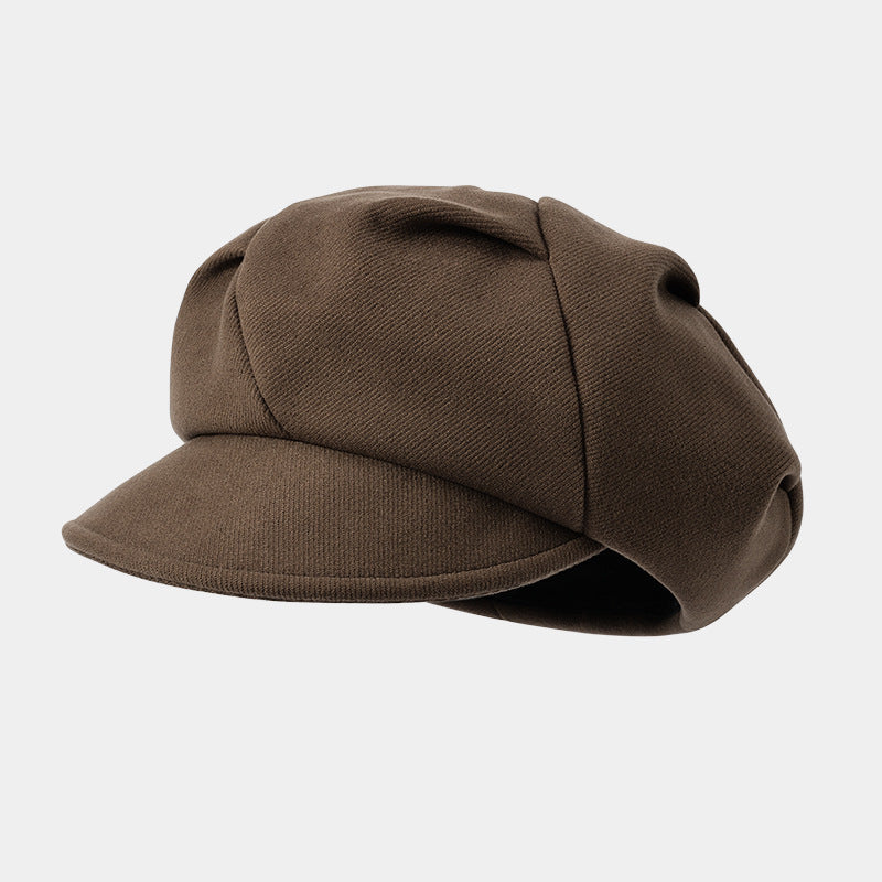 Women's Warm Octagonal Hat with Ear Protection