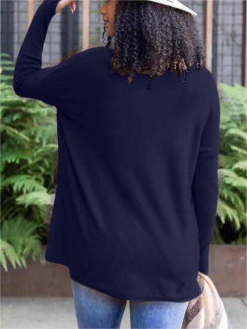 💥LONG SLEEVE THUMBHOLE SWEATER POCKET TUNIC💥