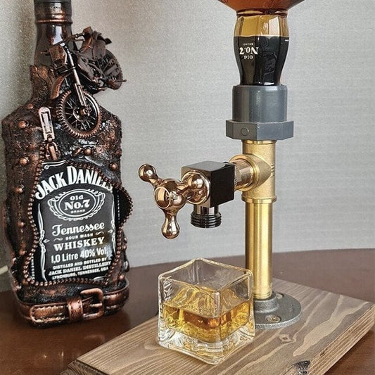 🍺Wooden Faucet Shape Liquor Alcohol Whiskey Drinks Dispenser