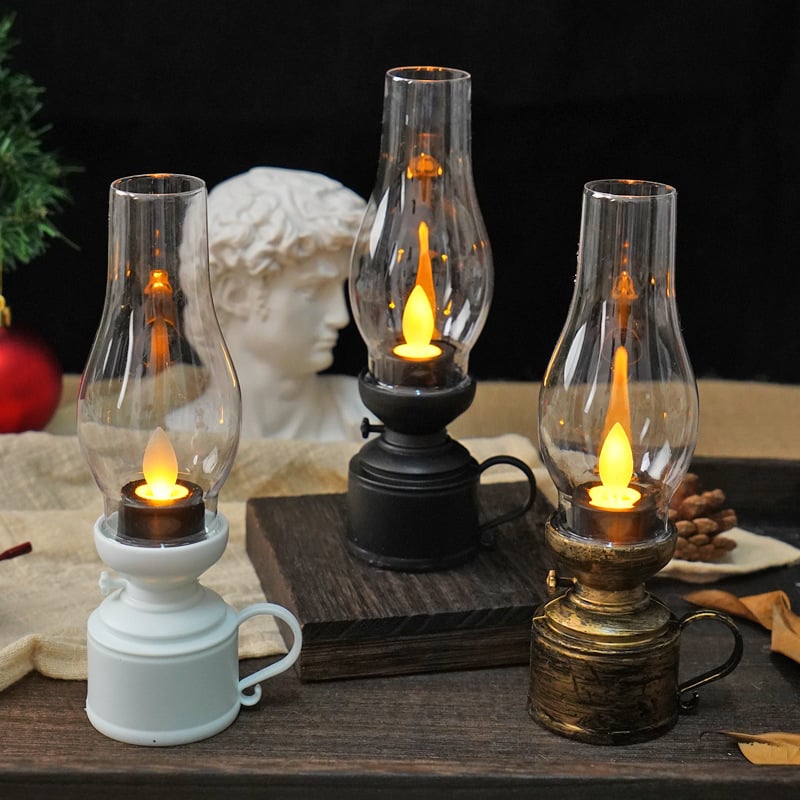 ✨LED Vintage Kerosene Lamp Electronic Swing Candle