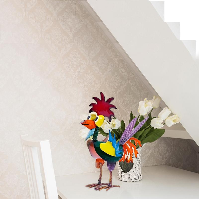 Metal-rooster Outdoor Statue