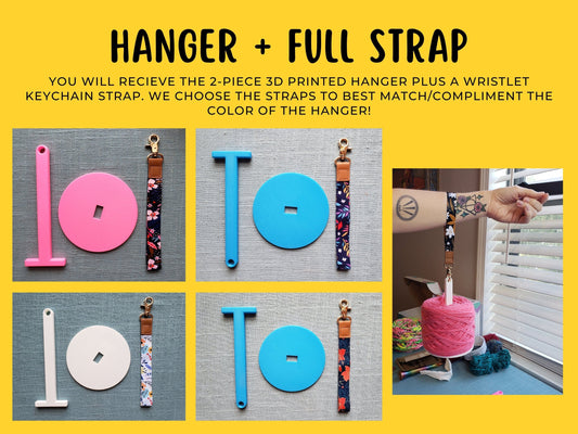 💐Portable Wrist Yarn Holder, Travel Wrist Hanging Yarn Dispenser, Gift for Crocheter