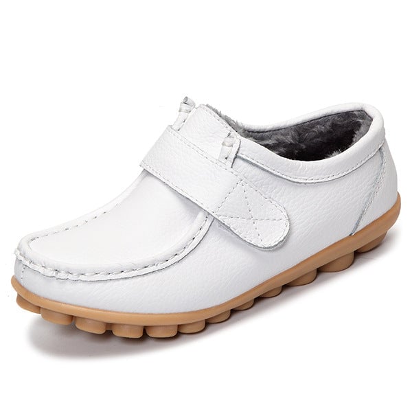 Leather Flat Non-slip  Nurse Shoes