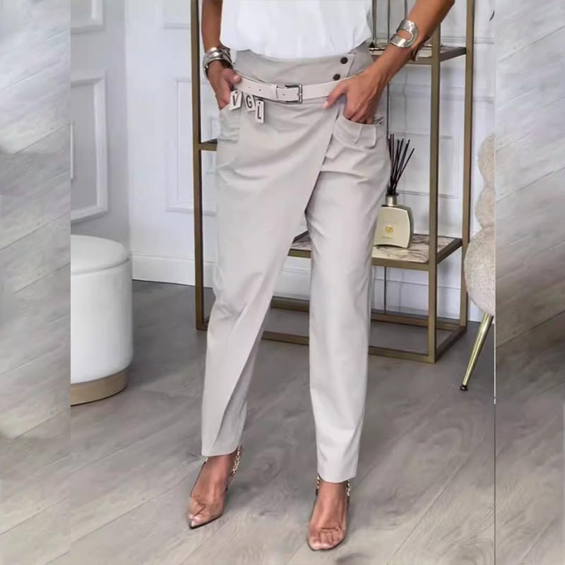 ✨ Women’s Solid Color Irregular Casual Pants
