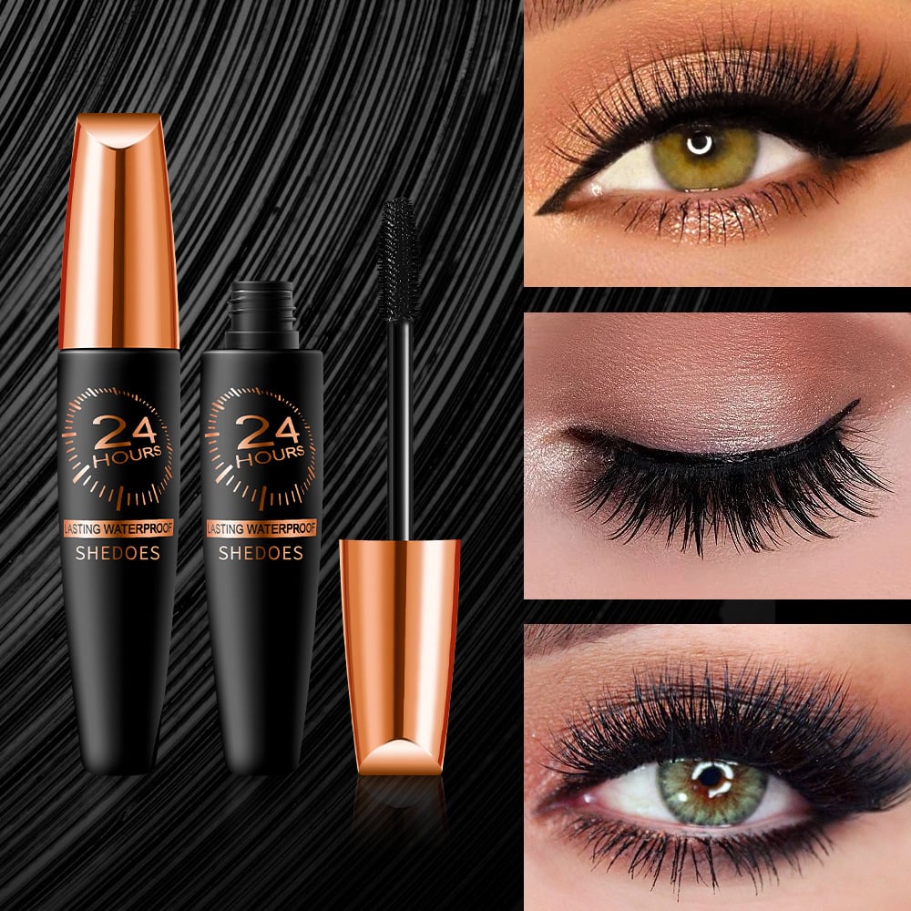 💗4D Waterproof Silk Fiber Thick Lengthening Mascara