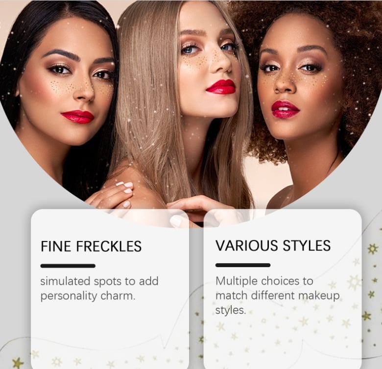 Glitter Skincare Freckles Face Tattoo