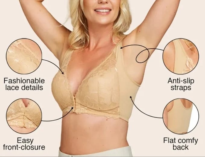 🔥Front Closure 5D Shaping Push Up Bra