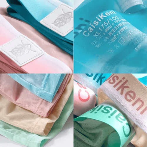 Men's Owl Print Ice Silk Boxer