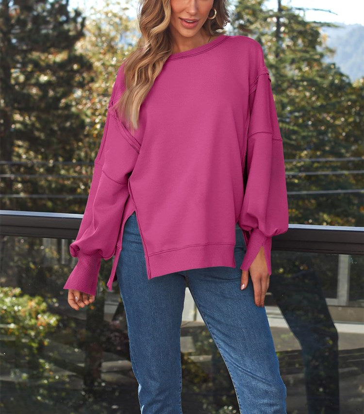 Women's Oversized Crew Neck Sweatshirt