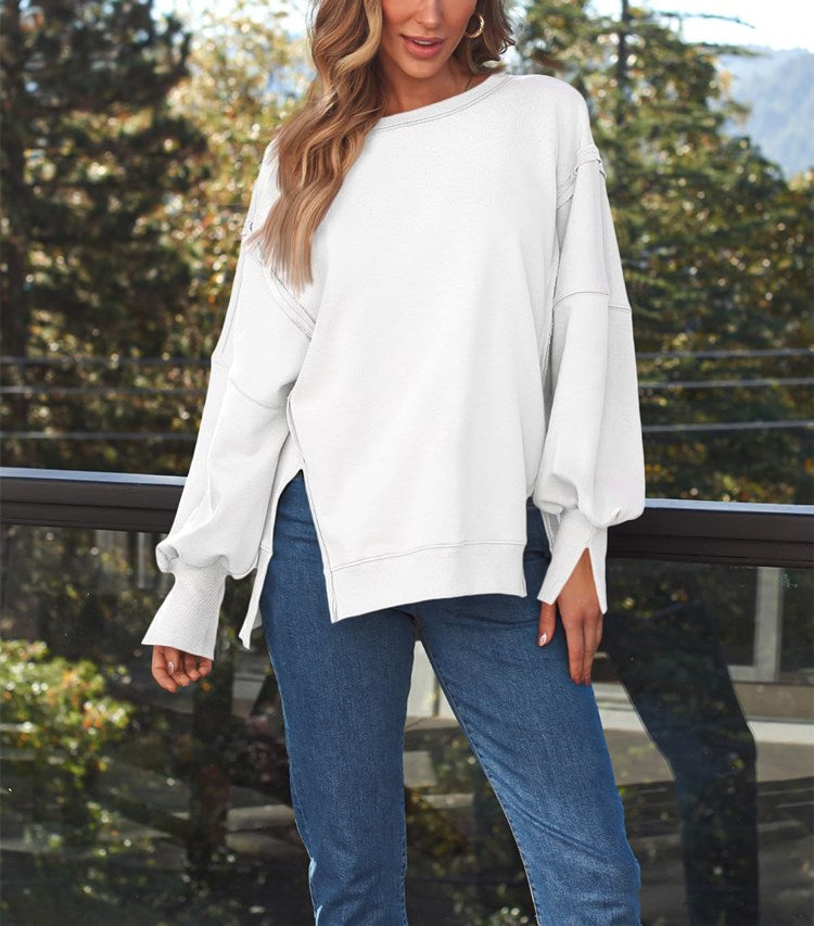 Women's Oversized Crew Neck Sweatshirt