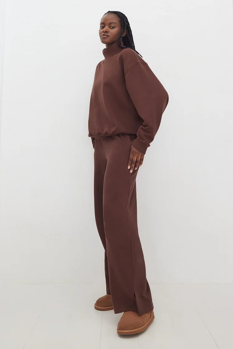 💥MID-NECK HOODIE SET