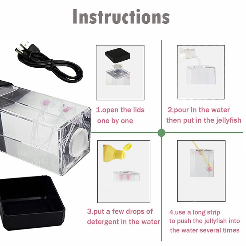 🔥✨-Multicolor Jellyfish Lava Lamp